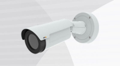 AXIS Q1942-E Network Camera front-left view.