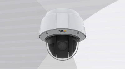 AXIS Q6074-E-PTZ Network Camera ceiling mount view.