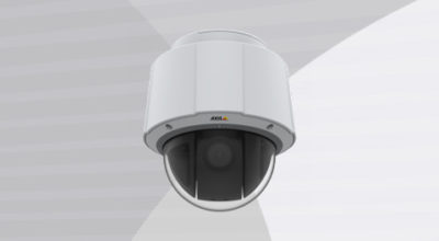 AXIS Q6075-PTZ Network Camera ceiling mount view.