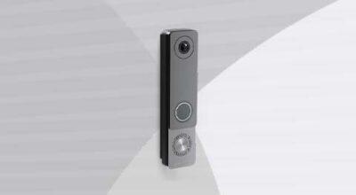 Avigilon Openpath Video Intercom Reader Pro front-right view.
