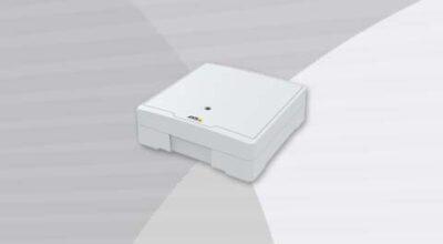 AXIS 1610 Powered by Genetec front-left view.