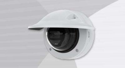 AXIS M3216-LVE Dome Camera front-left view.