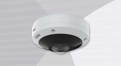 AXIS M4308-PLE 360° Camera ceiling mount view.