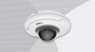 AXIS M5075 PTZ Camera ceiling mount view.