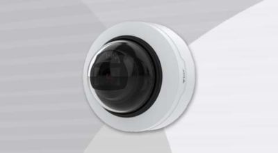 AXIS P3265-LV Dome Camera front-left view.