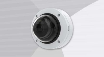 AXIS P3268-LV Dome Camera front-left view.