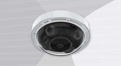 AXIS P3735-PLE Multidirectional Panoramic Camera ceiling mount view.