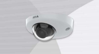 AXIS P3905-R MK III Dome Camera front-left view.