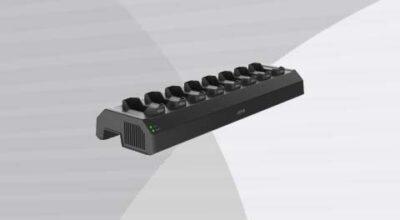AXIS W701 MK II: 8-bay docking station front-left view.