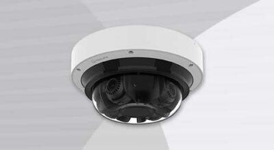 Hanwha PNM C3208RVQ Multi-directional Dome Camera ceiling mount view.